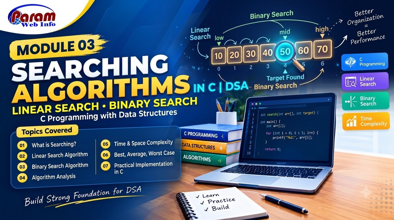 What is Searching Algorithms in C with Data structure ?